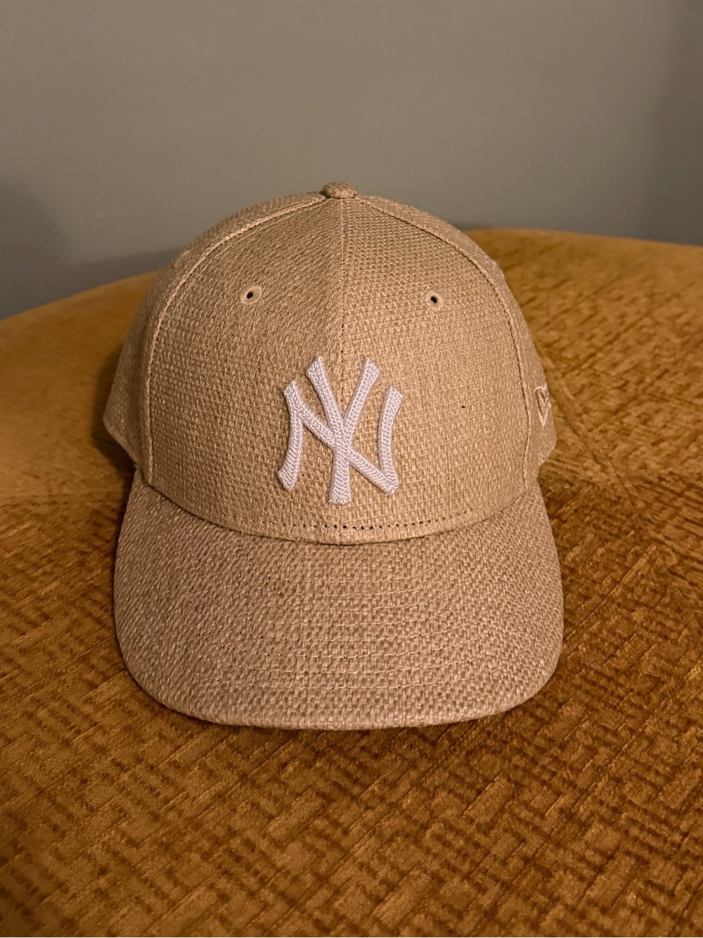 Kith Raffia Yankees 59Fifty Low Profile Sandrift Size 7 1/2